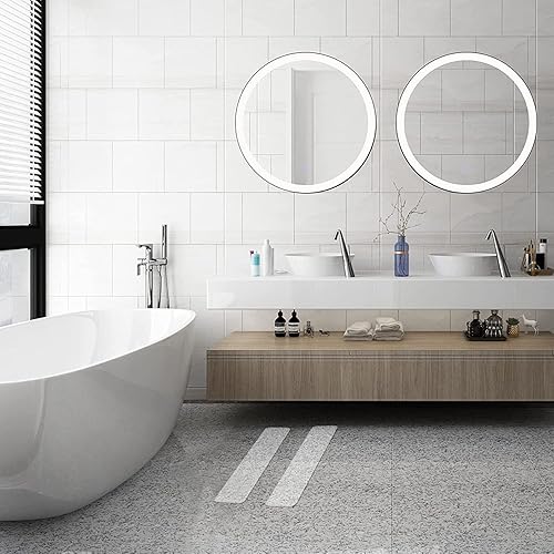 Miniatura 4 de Qingluan Cinta antideslizante, cinta antideslizante para escaleras en interiores, impermeable, cinta de agarre de tracción antideslizante de