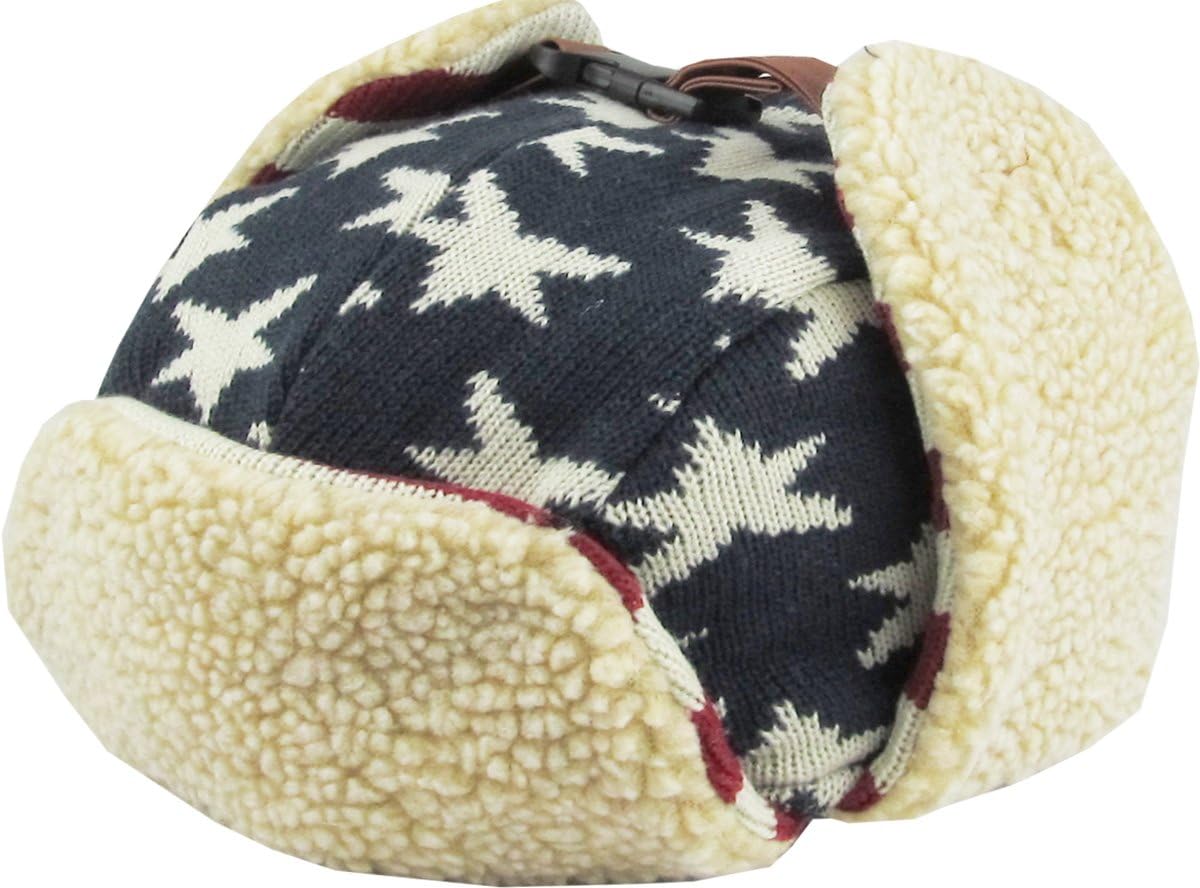 Stars and Stripes America Flag Aviator Trapper hat Trooper Ear Flaps Ushanka Eskimo Warm Winter Cold - Image 6