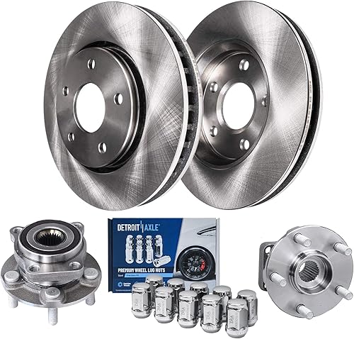 Miniatura 59 de Detroit Axle - Rotores de freno traseros de 2 piezas para Cadillac CTS 2009-2019, Chevy Camaro 2010-2015 2017-2021, reemplazo de 2 rotores de freno