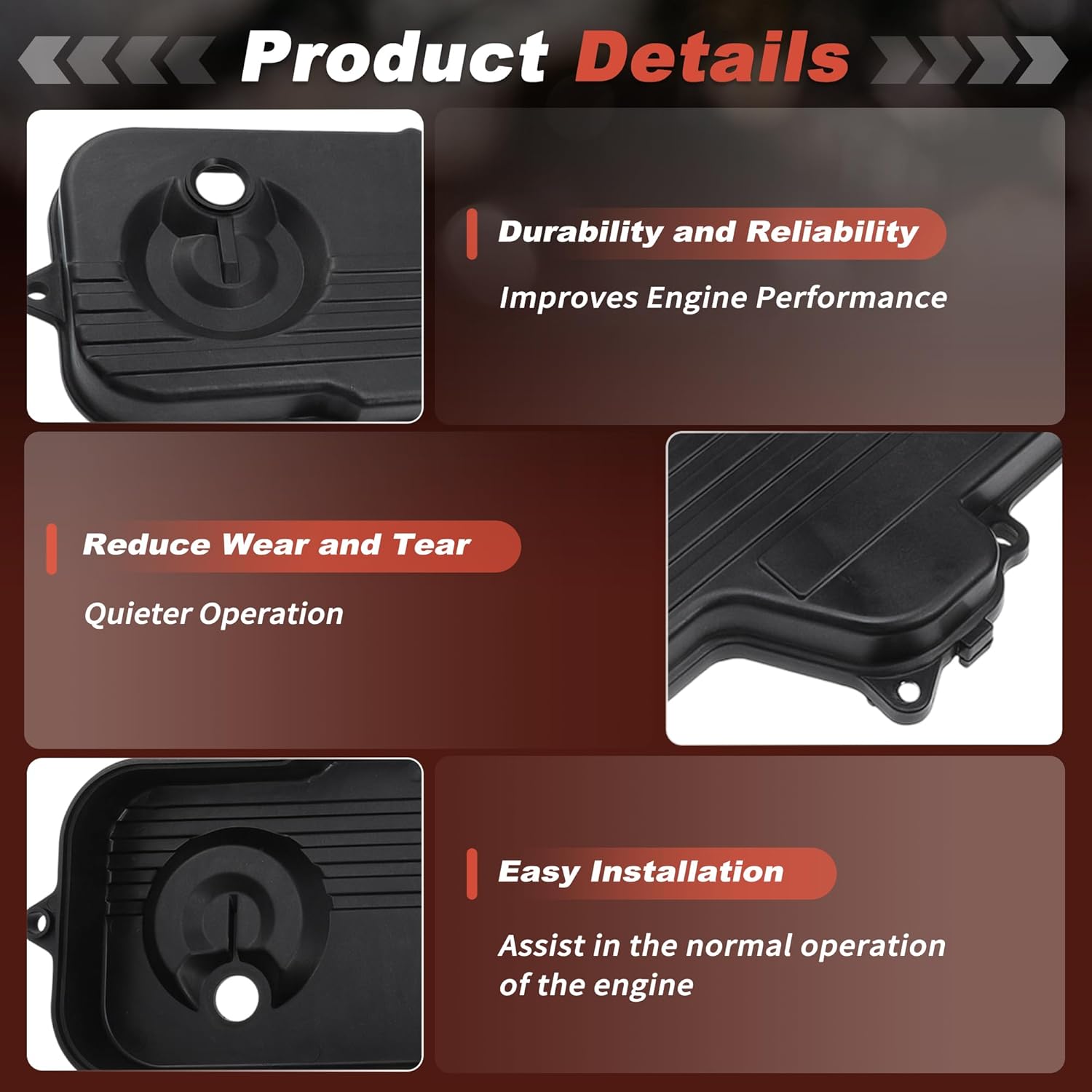 Engine Timing Cover for Subaru Forester 1999-2010 for Subaru Impreza 1999-2011 2.5L H4 Timing Chain Cover Replaces No.13570AA152/13575AA112