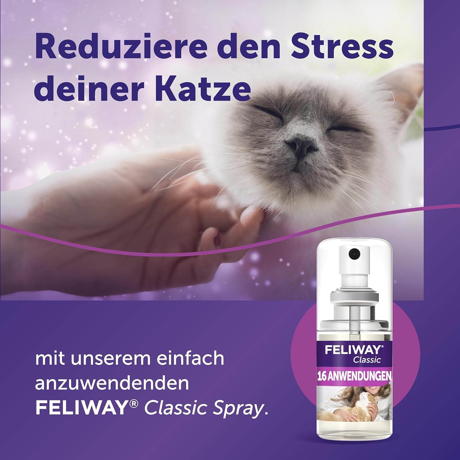 FELIWAY Classic | Pheromone für Katzen | Verdampfer für die Steckdose inkl. 48ml Flakon + 20ml Spray | gegen Stress, für mehr Harmonie | von Tierärzten empfohlen, klinisch getestet