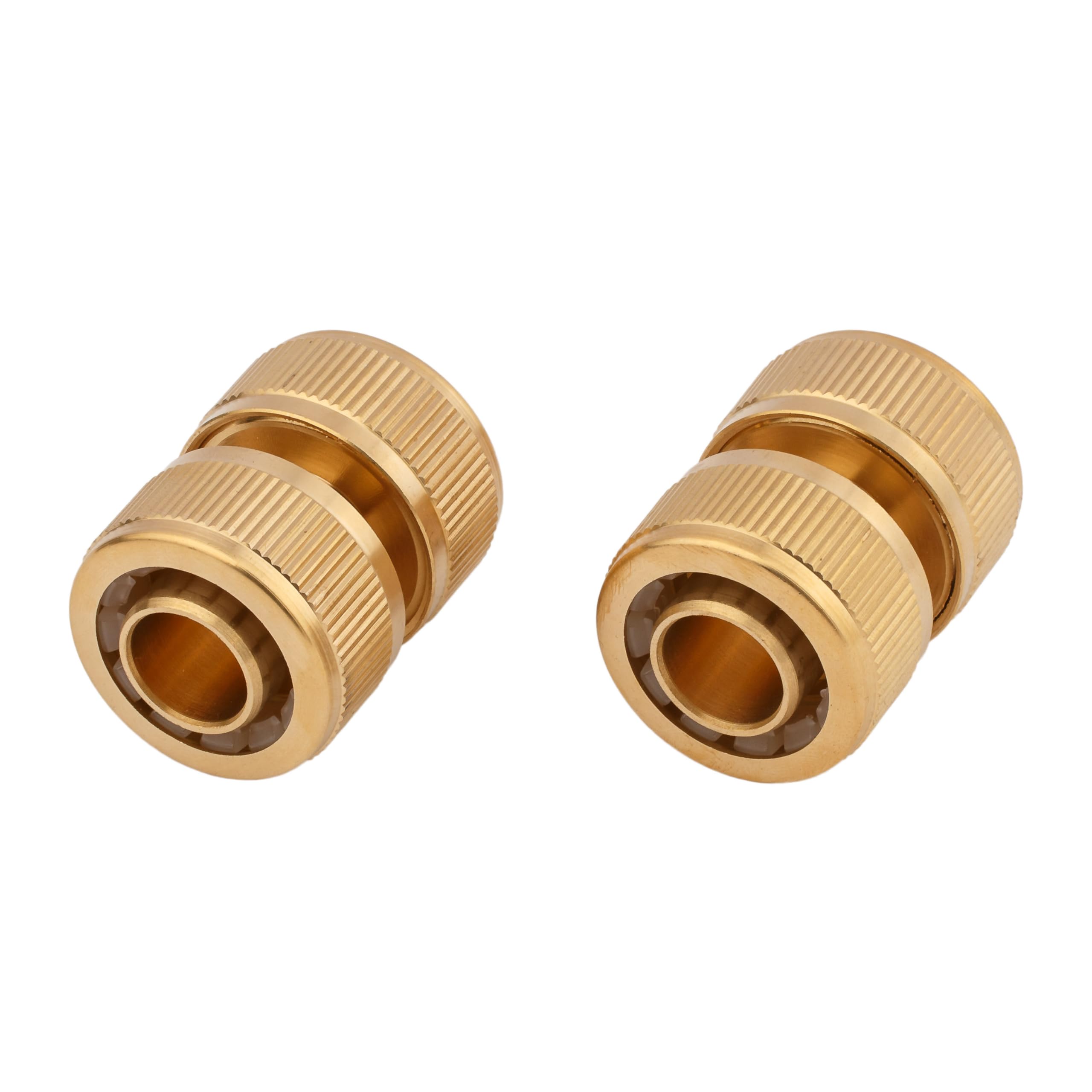 MIVOS 2 x Brass Hose Coupling for 3/4 Inch (19 mm) Hoses, Garden Hose Connector, 2 X Hose Connectors 3/4, 2 x Schlauchanschluss 3/4" - Image 4