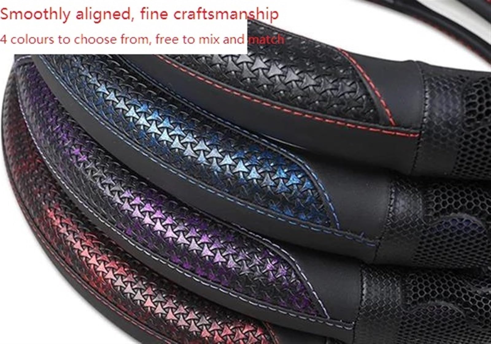 Cubre Volante Cubierta De Volante En Forma De D De Cuero PU