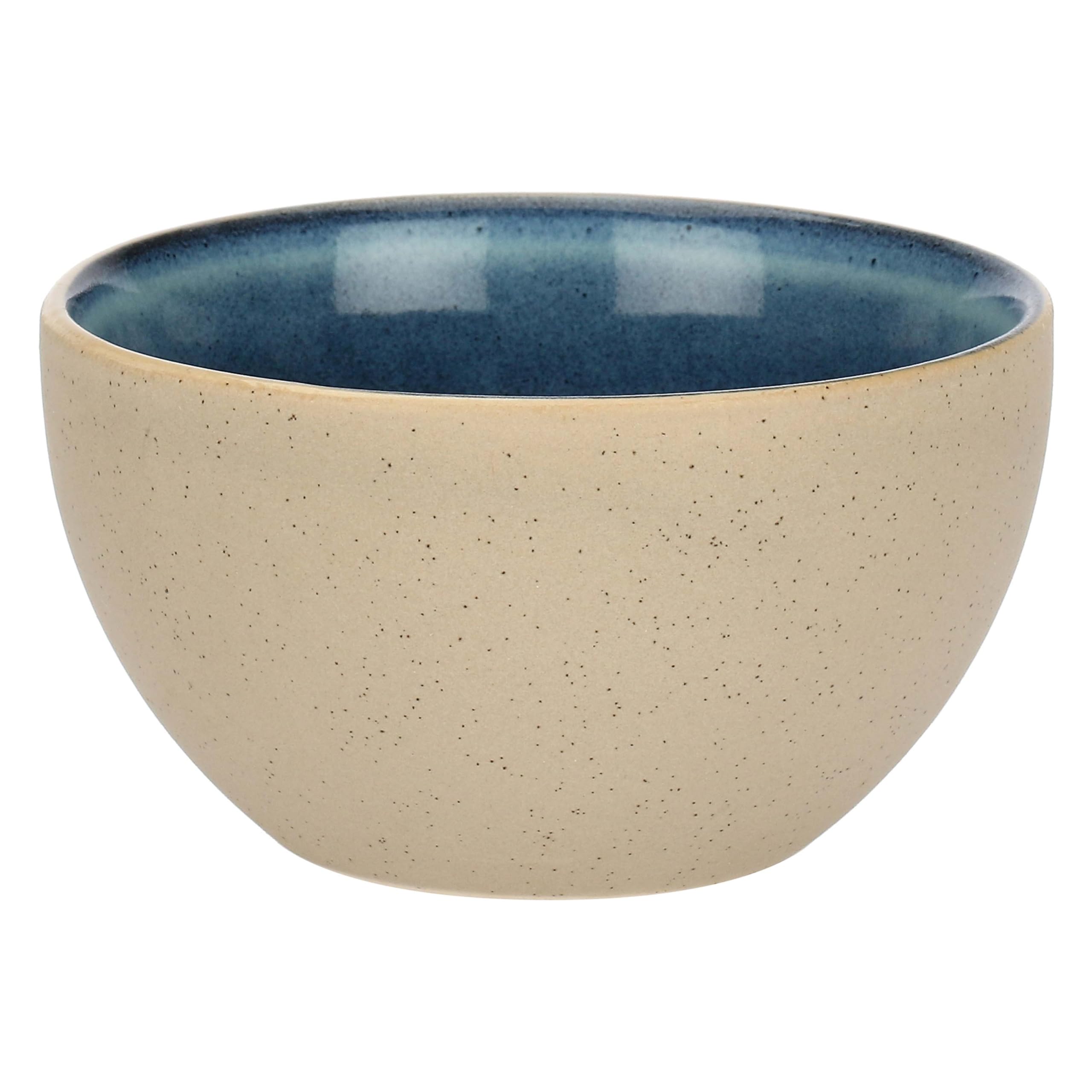 Rose&Tulipani - Coppetta Frutta Blu in gres, diametro 11.5 cm, collezione Arpeggio
