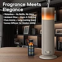 Vista 6 de Waterless Diffuser with Fabric-Wrapped Design, OliveTech Cold Air Scent Diffusers for Home & Office, Hotel Collection Diffuser, Adjustable