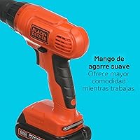 Vista 6 de Taladro con iones de litio con 100 accesorios Black & Decker LD120VA 20-Volt MAX
