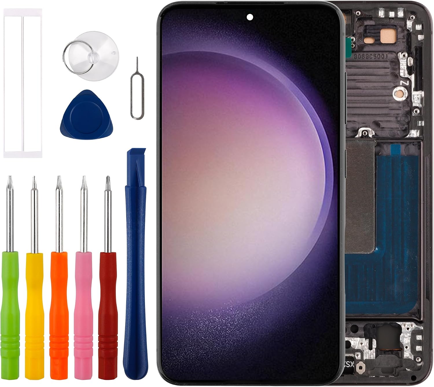 [US Version][New] Duotipa TFT Display for Samsung Galaxy S23 SM-S911B LCD DisplayTouch Screen Digitizer Assembly Replacement with Tools with Frame -No Fingerprint Function