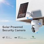 Caméras de sécurité Outdoor sans fil WiFi, Caméras de sécurité extérieures avec système de sécurité à domicile, surveillance caméra vidéo avec PTZ, PIR Capteur, 2K HD Vision de la nuit couleur, 2-Way Parle, IP66 imperméable