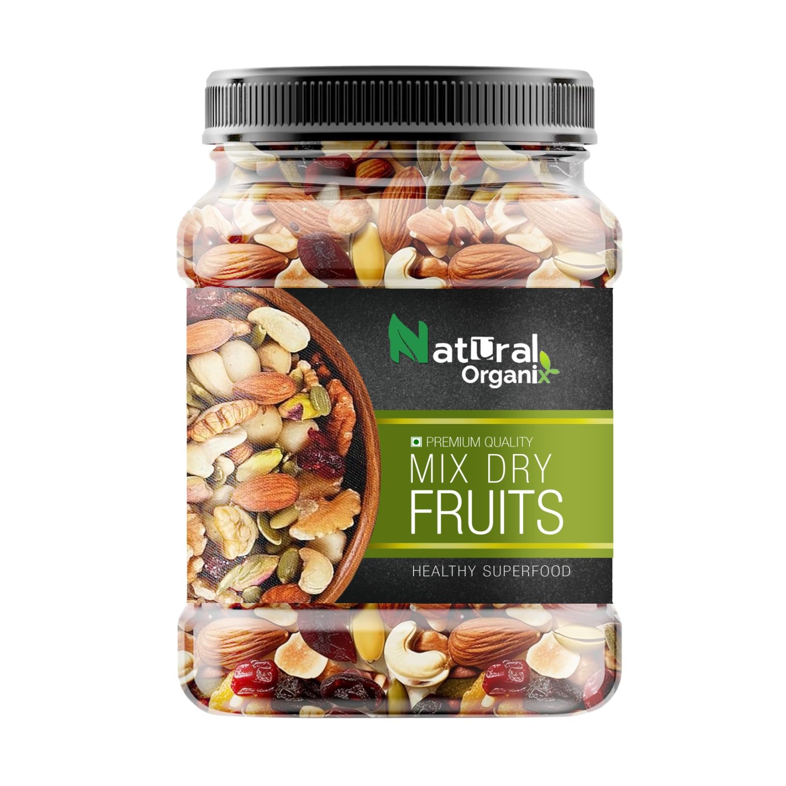 Natural Organix 100% Natural Mix Dry Fruits (500gm) Cashew, Almond, Green Raisin, Black Raisin, Apricot, Dry Dates, Walnuts, Healthy and Nutritious Snack | Healthy Nutmix (500gm) (B0DB6C6SKB) Amazon Price History, Amazon Price Tracker