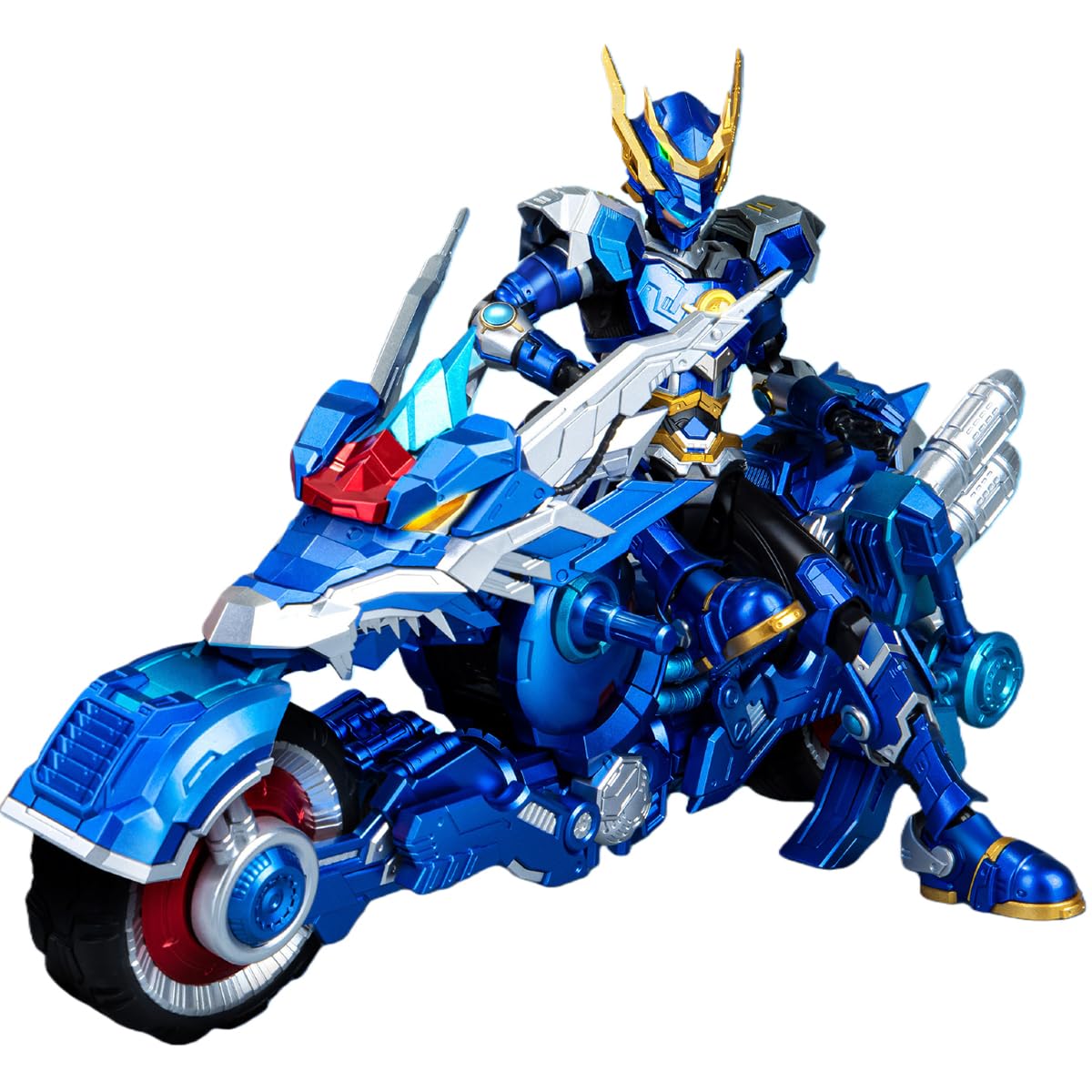 HIPLAY Yili Chuangwan UBF-H02 Super Beast Armor: Long Jian & Dragon War Flash Chariot Set Model Kits do Składania z Przegubami