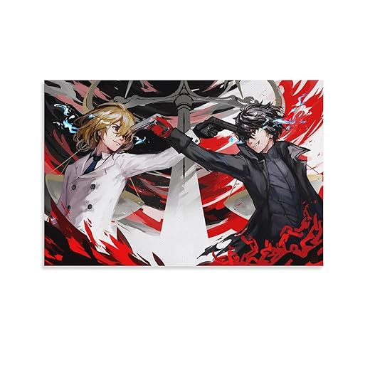 AVVEL Persona 5 Poster Decorative Painting Canvas Wall Art Living Room Posters Gifts Bedroom Painting 12x18inch(30x45cm)