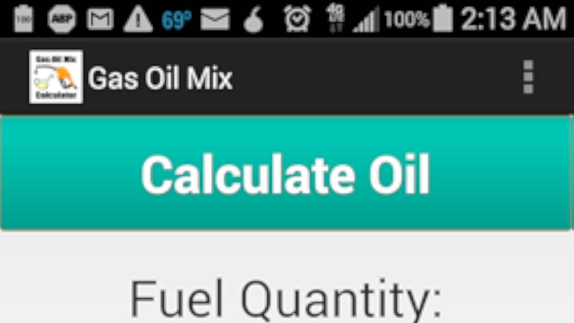 Gas Oil Mix Calculator App on the Amazon Appstore
