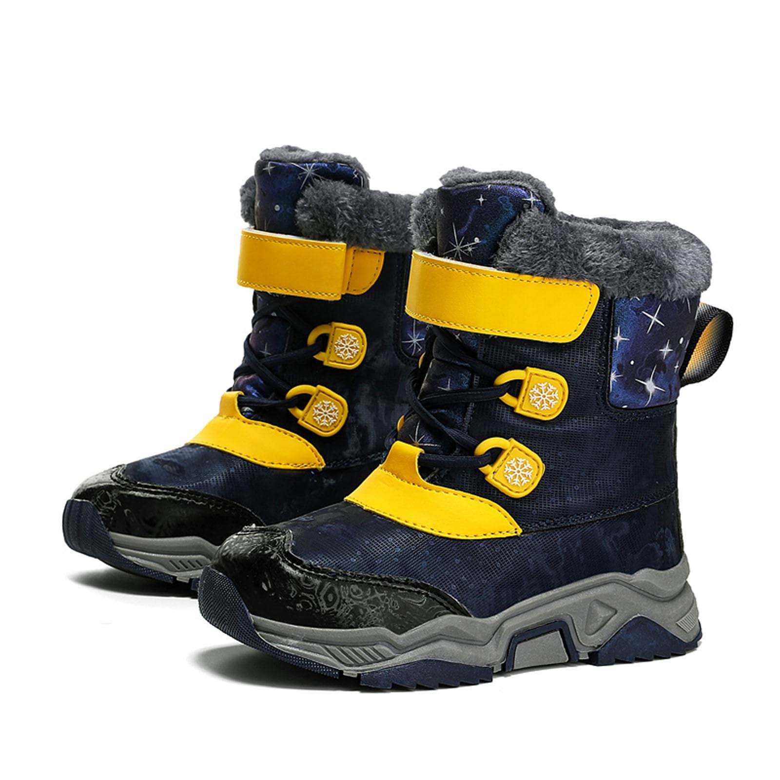 Stivali da Neve per Bambini Stivali Invernali alla Moda per Ragazzi Autunnali Invernali Scarpe Traspirante Morbido Casual Design alla Moda Chaussures Enfant pour École et Loisirs