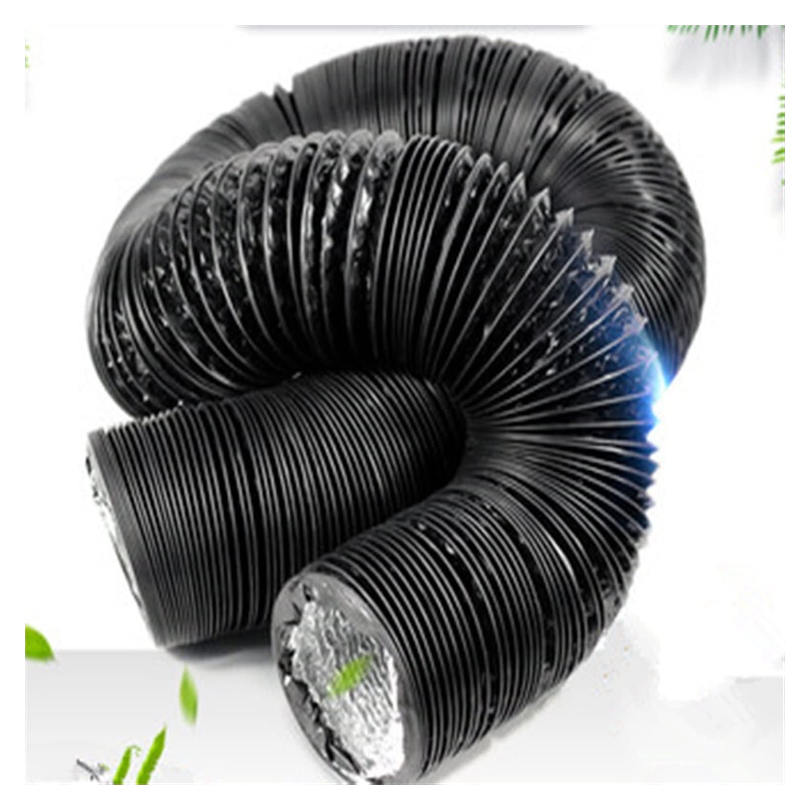 Abluftschlauch PVC-Aluminium-Lüftungssystem, verdicktes Flexibles Auspuffrohr, Durchmesser 15 cm, Lüftungsrohr, Schlauch, Küche, Badezimmer, Zubehör Lüftungsschlauch (Size : Dia.150mm x 2m)