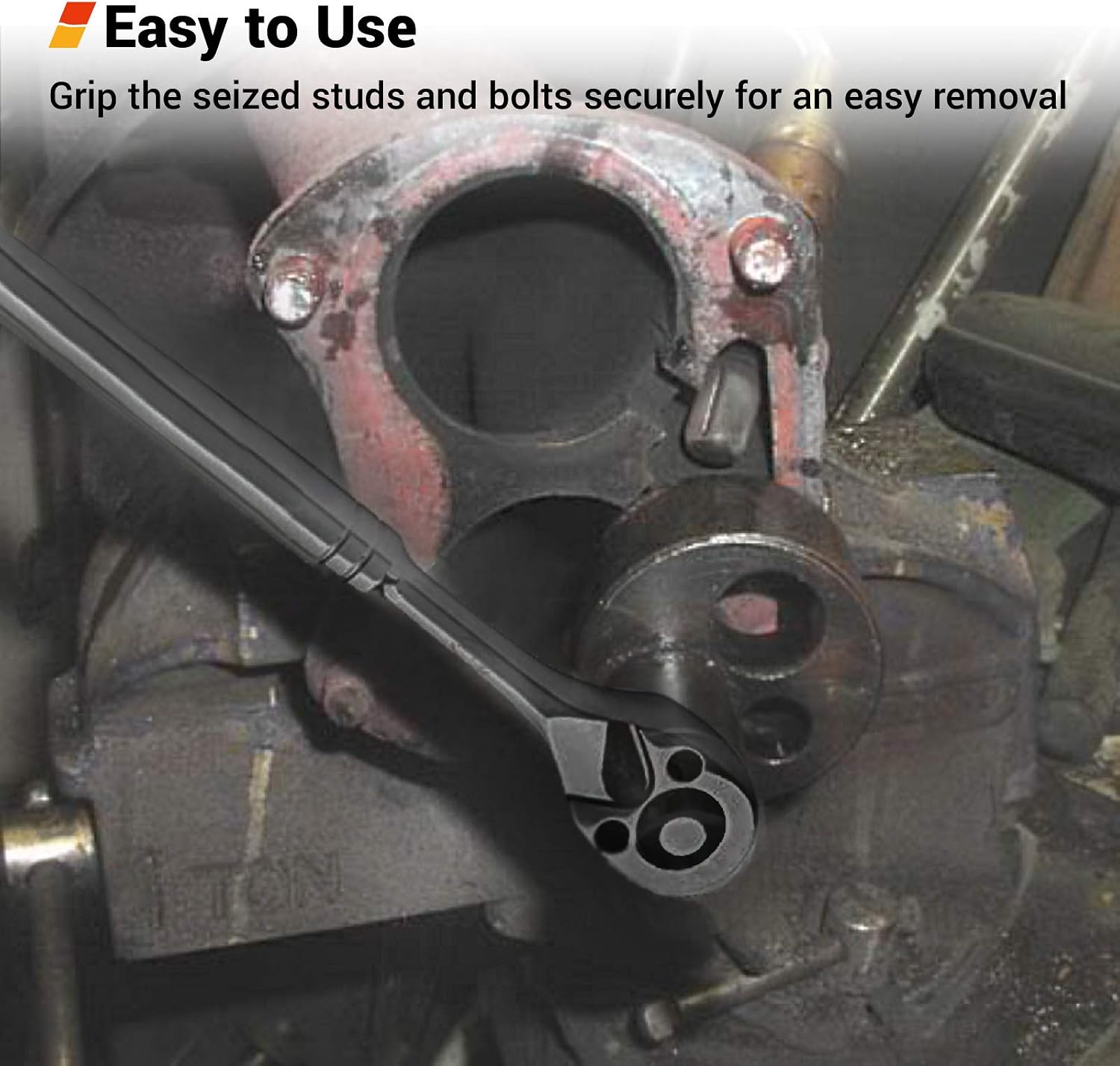 Stud Extractor for 1/4–3/4 Inch Broken Studs and Stripped Bolts, Cam-Lock Roller Removal Tool for Exhaust Manifold and Engine Block