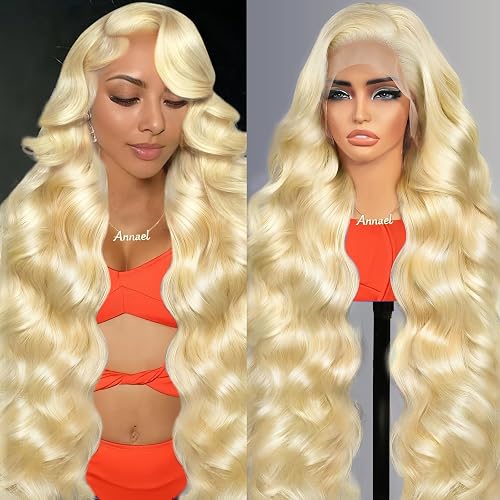 Annael 613 13x6 Lace Front Wig Human Hair Body Wave Blonde Wig Human Hair
