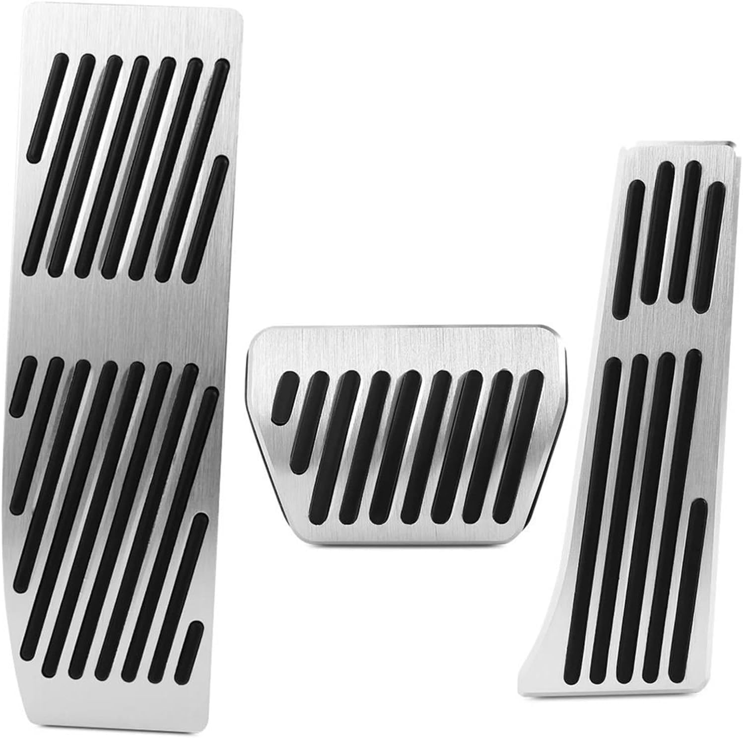Acceleratore Pedale per BMW 1 3 Série X1 E39 E46 E87 E90 E91 E92,Acceleratore Freno Kit Pedaliera Copertura del Pedale Copripedali,A/No Drill 3pcs AT