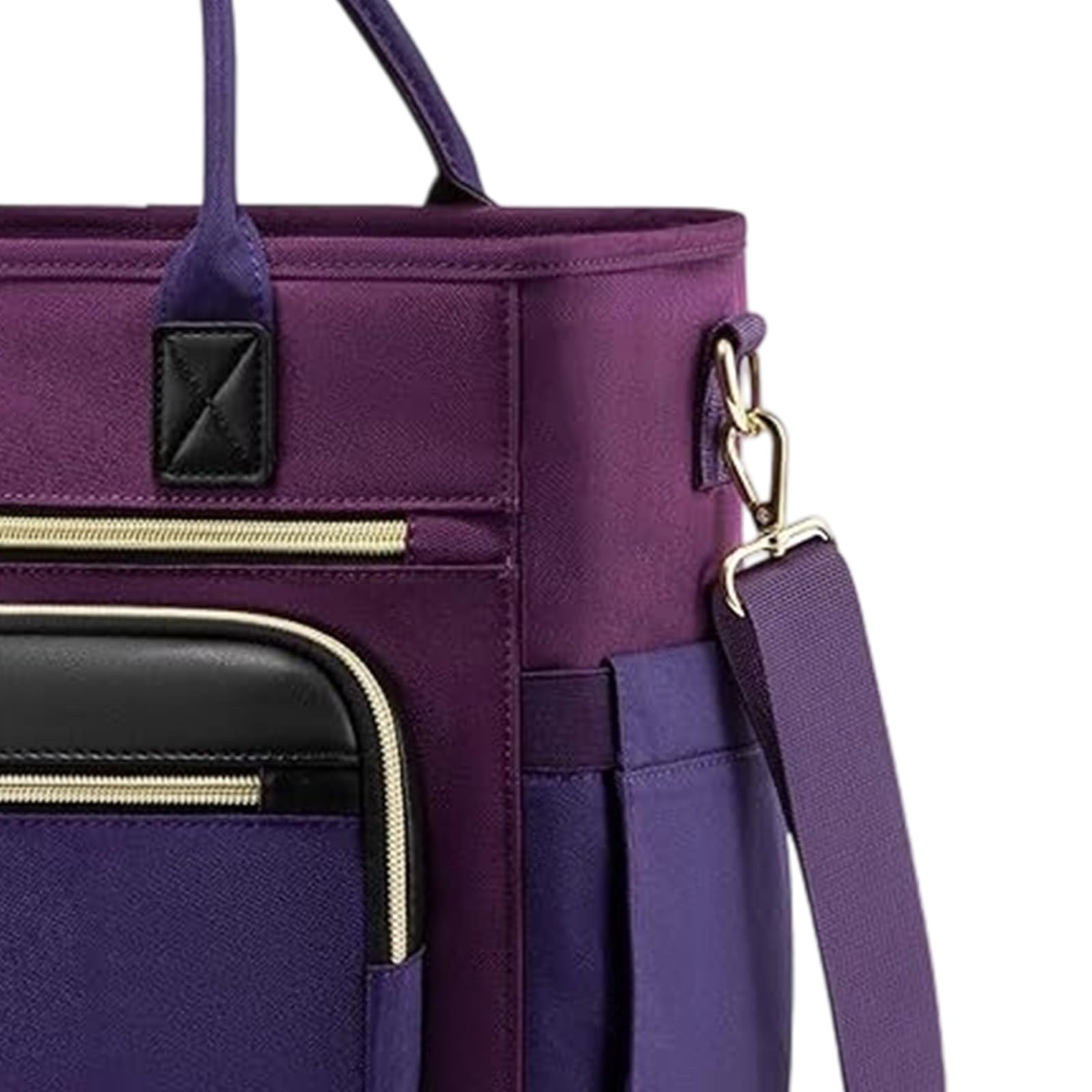 Bolsa isotérmica de almuerzo aislada con bolsillos delanteros, apertura ancha y correa de hombro ajustable, caja térmica para viajes al aire libre bolsa para oficina