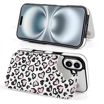 Amazon.co.jp: iPhone 16ケース 手帳型 ヒョウ柄 豹柄 iPhone 16