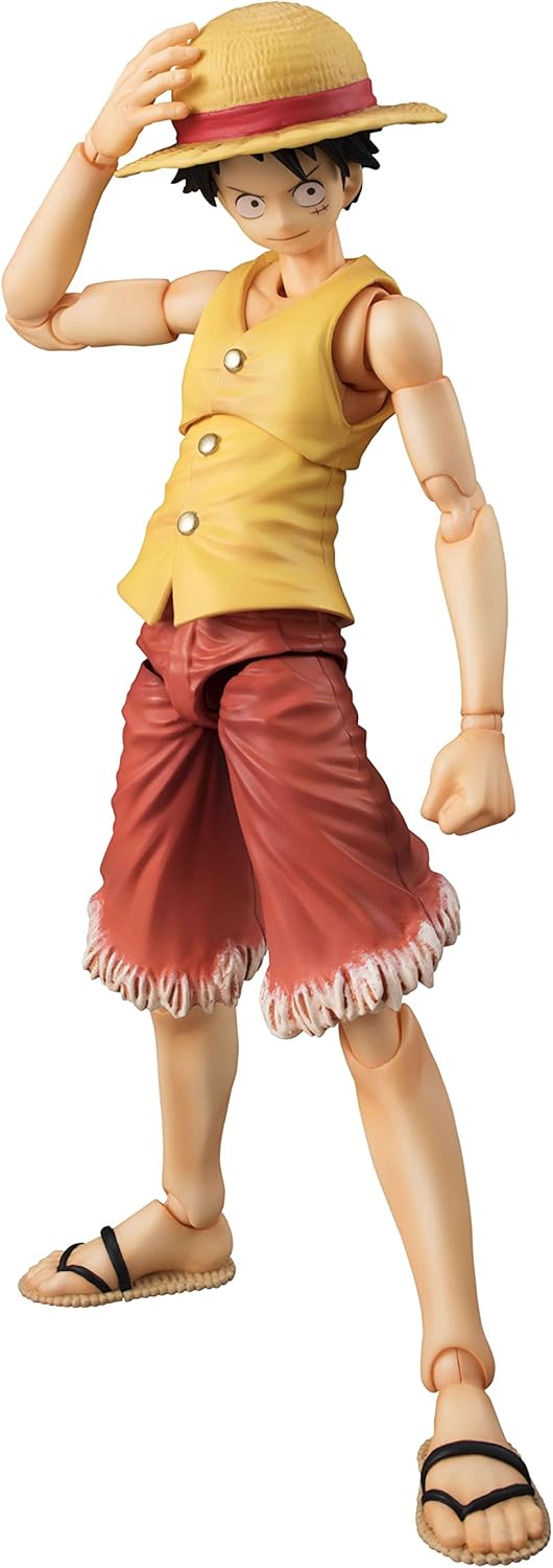 Amazon ヴァリアブルアクションヒーローズ One Piece モンキー D ルフィ Past Blue Ver Yellow 初回特典付 約165mm Pvc Abs Pom製 塗装済み可動フィギュア フィギュア ドール 通販