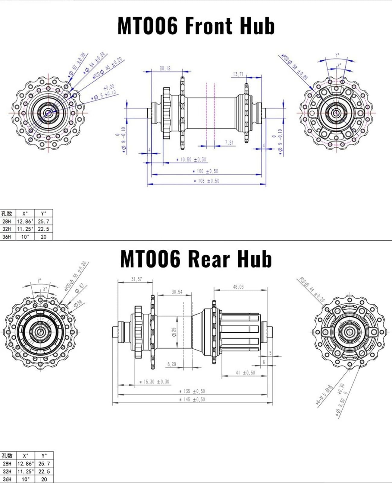 Piasty rowerowe MTB Bike Hub NBK 4 Piasta z uszczelnionymi łożyskami 28 32 36 Otwory Hamulec tarczowy 8 9 10 11 12Speed ​​PK MT007 009