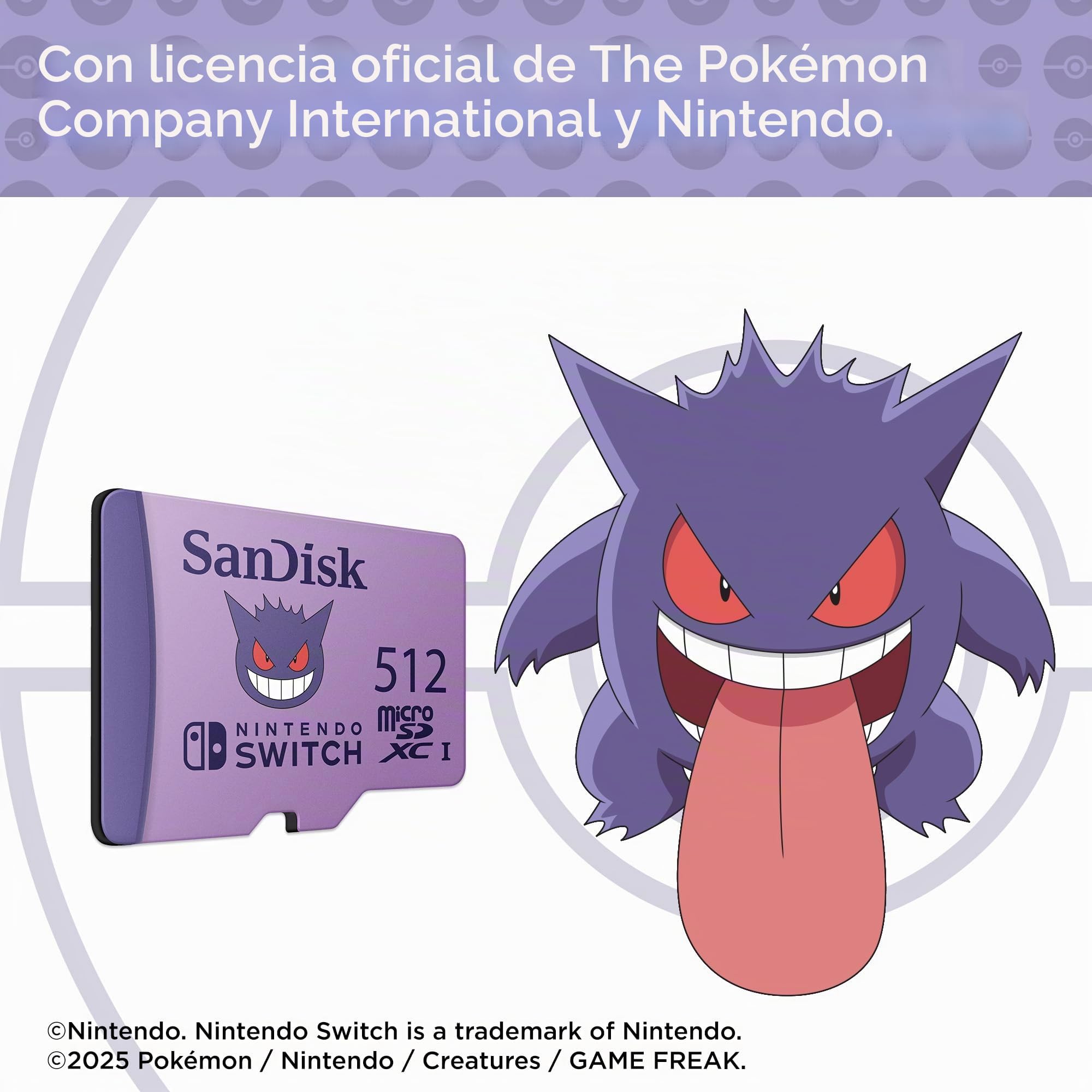 Carte mémoire micro SD Sandisk Nintendo Switch System Pokemon 512Go