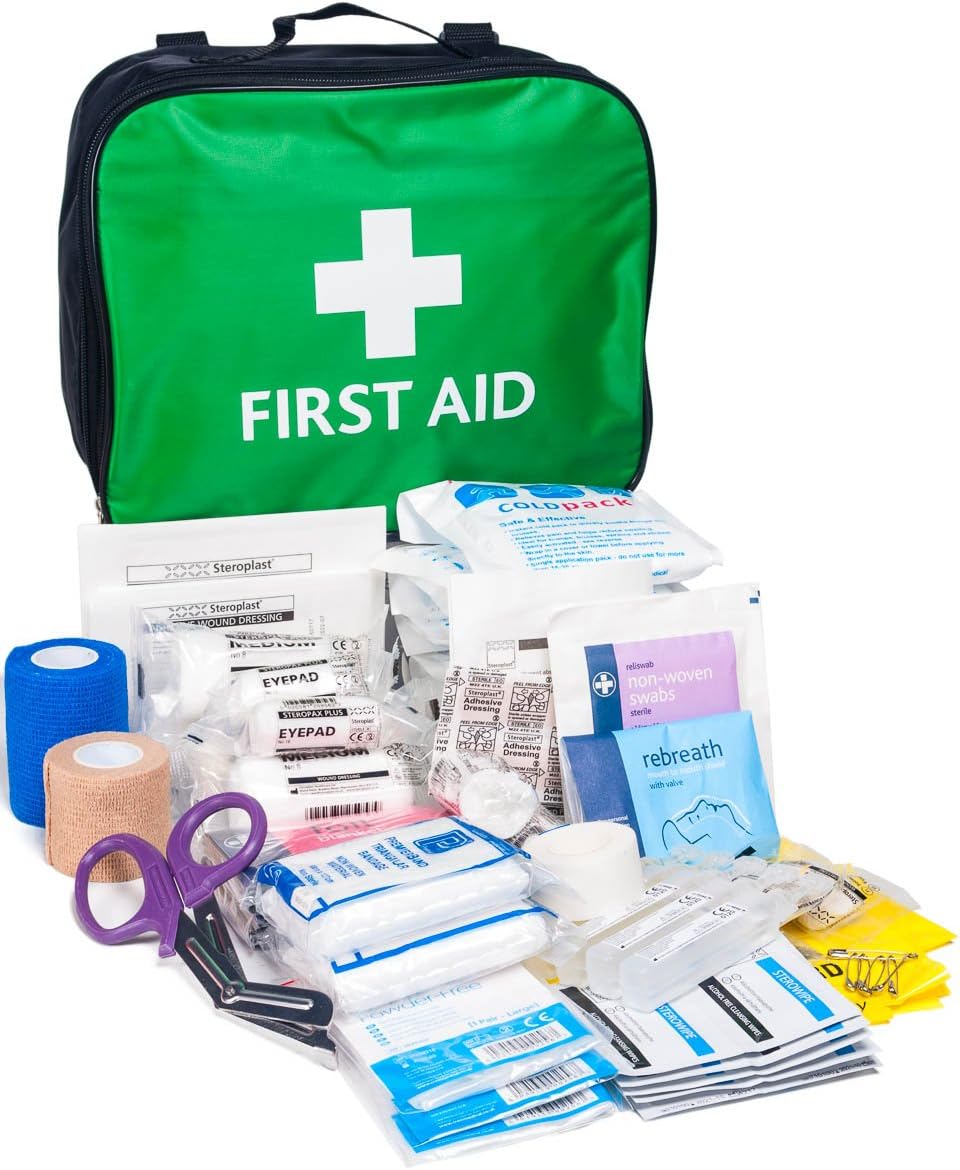 Gym First Aid Kit in Green Bag