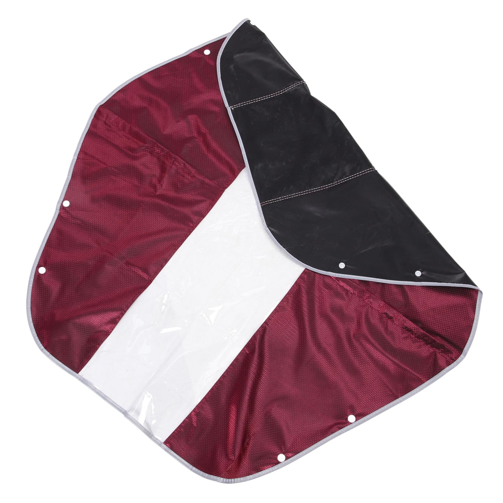 BESPORTBLE Waterproof Mobility Scooter Panel Protector Rain Cover Large Size Jacquard Fabric Dark Red Dustproof Scooter Control Console Cover for Outdoor Use