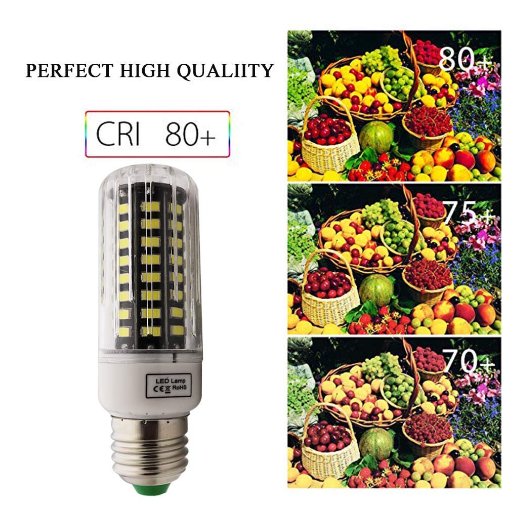 Xindaxin® (20er-Pack) Nicht dimmbar LED Mais Glühbirne,7W Entspricht Halogenlampe 70W,700Lm 6000K Kaltweiß,Kleine Edison-Schraube Kerze Leuchtmittel