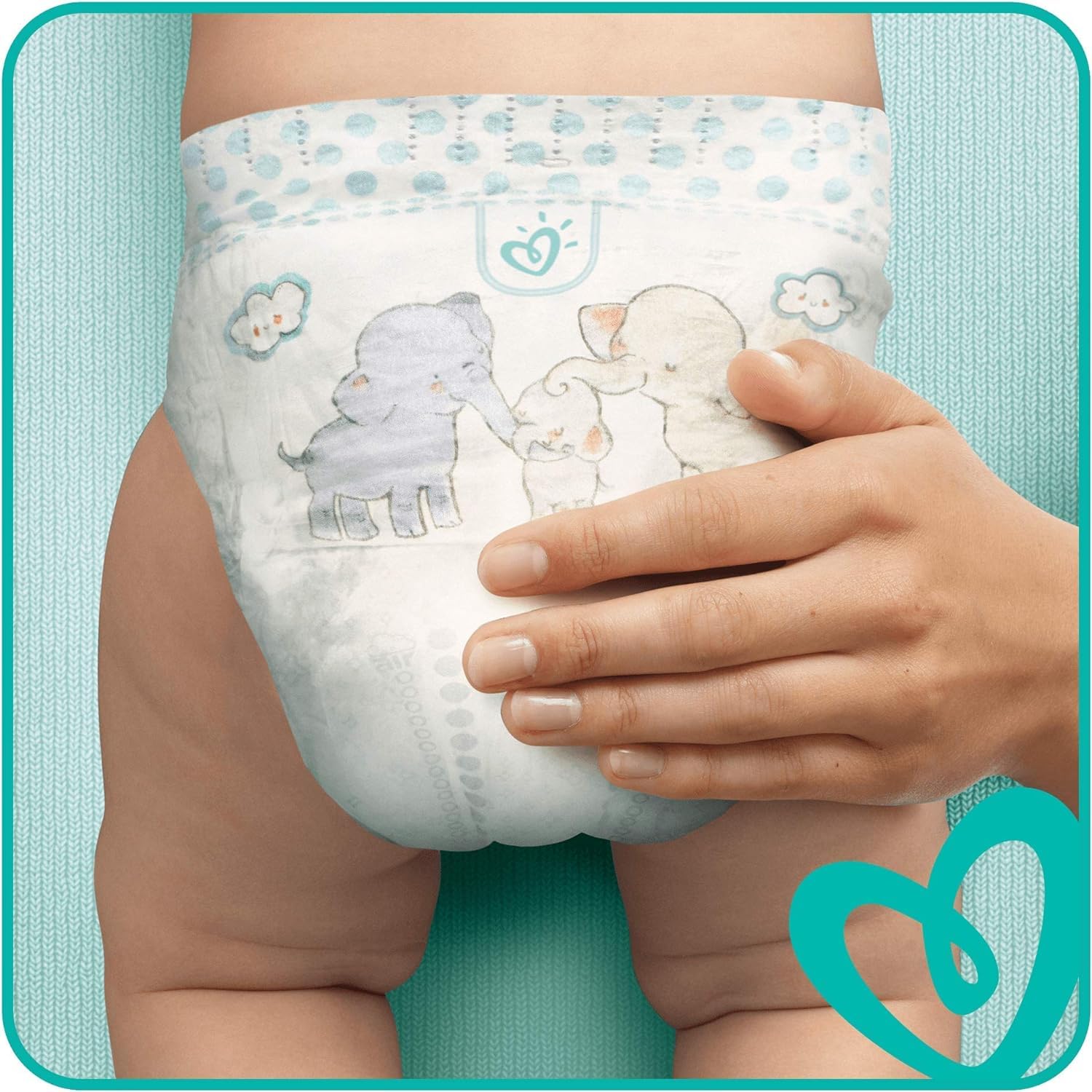 Pampers Couches Baby-Dry Taille 7 (15+ kg), 186 Couches Bébé, Méga Pack 1 Mois, Jusqu'à 12h Bien Au Sec et Avec Double-Barrière Anti-Fuites, Maintenant avec Plus de Couches
