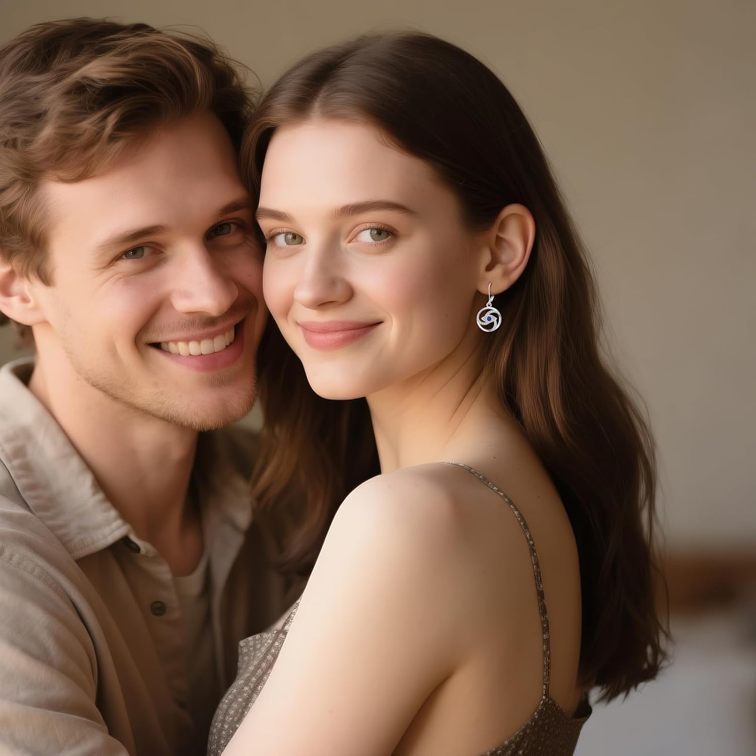 Evil Eye Dangle Earrings for Women 925 Sterling Silver Evil Eye Leverback Earrings Turkish Good Luck Protection Jewelry Gifts for Friends Female - Image 3