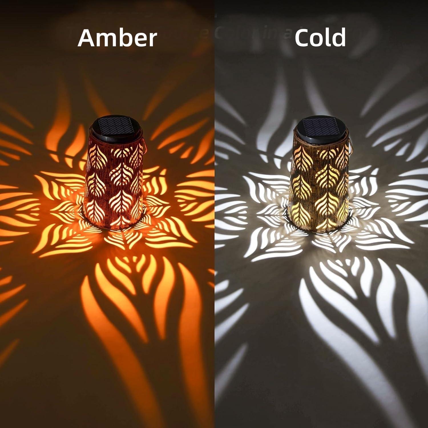 Prettidecor Farol solar para decoración de jardín al aire libre, paquete de 2 luces solares colgantes, decoración de granja al aire libre, linterna impermeable para patio, mesa, camino, regalo de