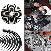 Vista 7 de Cinta selladora de butilo de 13.1 ft, impermeable, sellador de goma de butilo para faros de coche, ventana, puerta, parabrisas, cinta de butilo