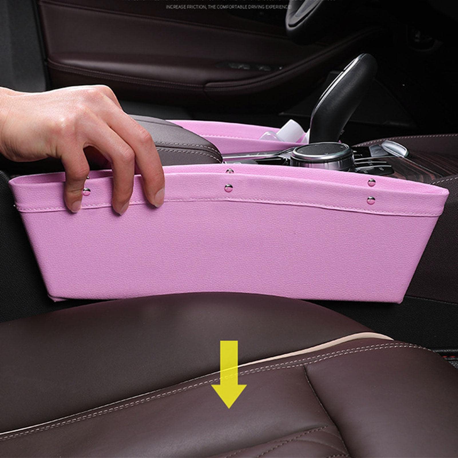 Hshenjhu 2 Pezzi Riempitivo per Sedili Auto, Universale Car Seat Gap Filler, Striscia a Prova di Perdite Sul Lato del Sedile, Riempimento del Divario