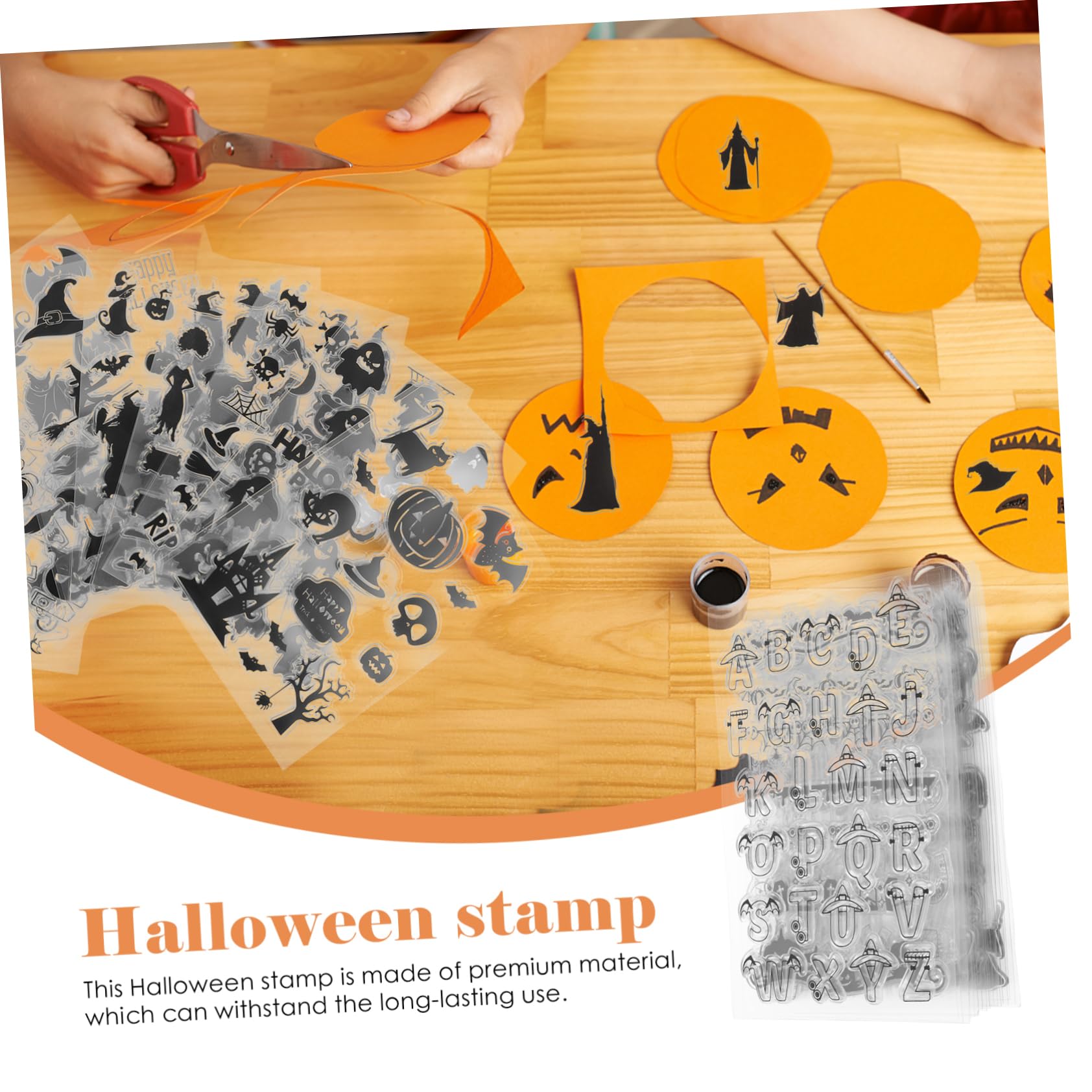 TEHAUX 40stücke Halloween Silikon Stempel Transparentes Zubehör Für Scrapbooking Handwerk Vielseitige Designs Für Kreative Projekte Wiederverwendbar Und Leicht Zu Reinigen