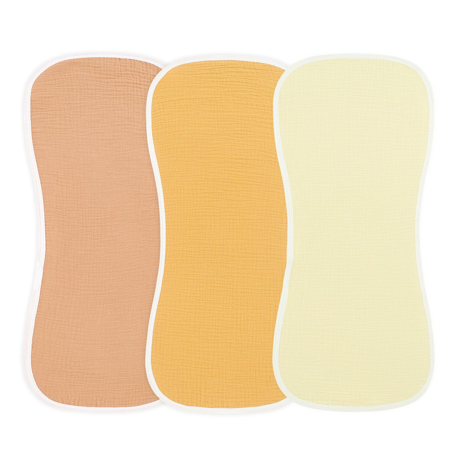 HZBB 3pcs / set Comfortable Baby Burping Cloth Cotton Breathable Teething Cloth Comfortable Newborns Shoulder Pad Face Towel Saliva Towel