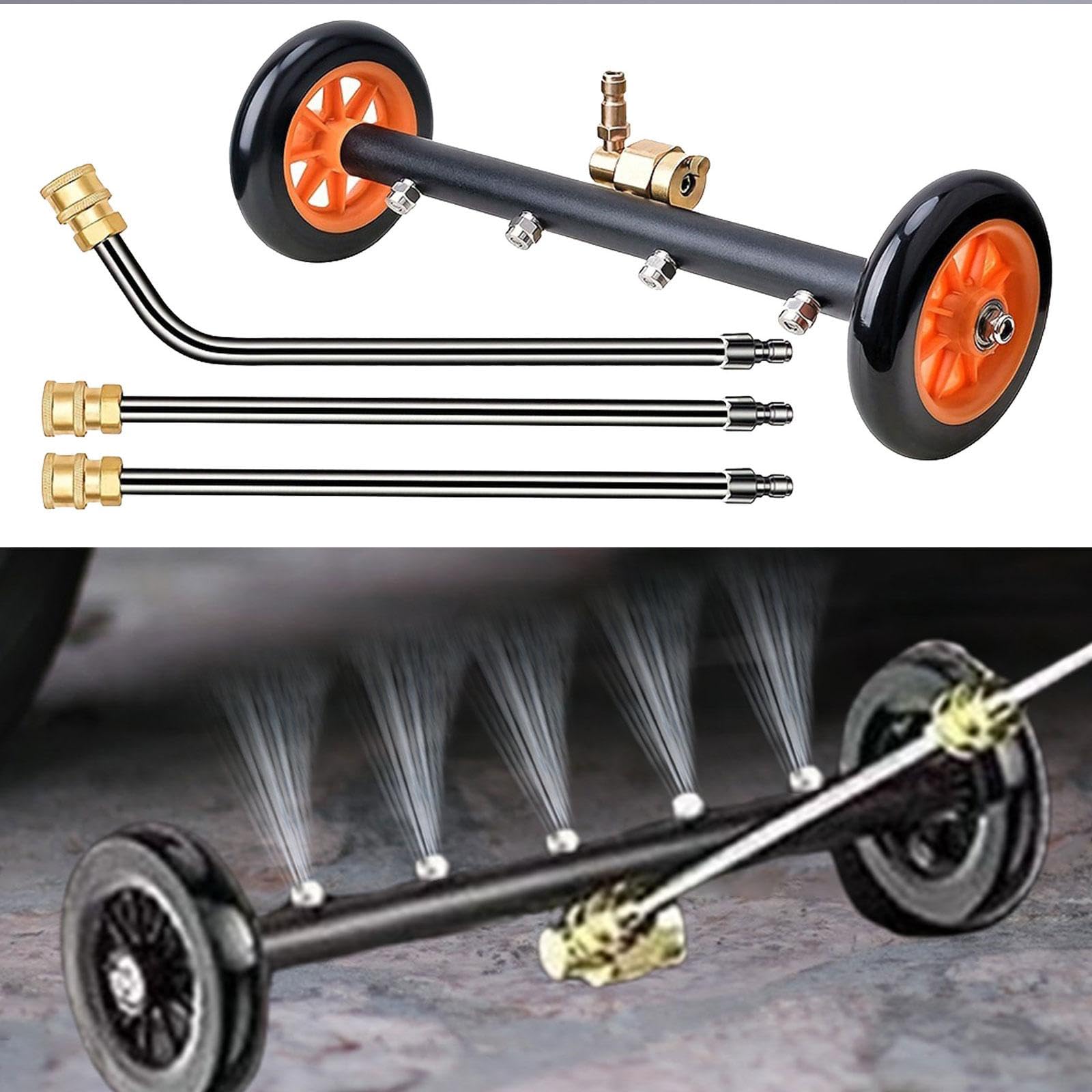 Idropulitrice Ad Alta Pressione, Lavavetri, Lavasuperfici, Attacco da 1/4", Universale di Lavaggio Sottoscocca per Auto, Passerelle E Cam