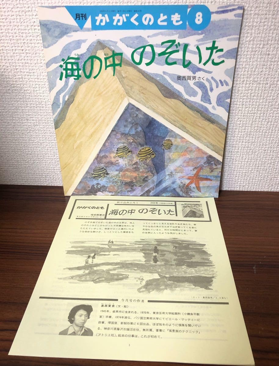 Amazon.co.jp: 当時物「海の中のぞいた」かがくのとも 1989年 折り込み
