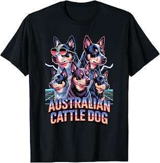 90s Vintage Australian Cattle Dog T-Shirt for Men Women Kids