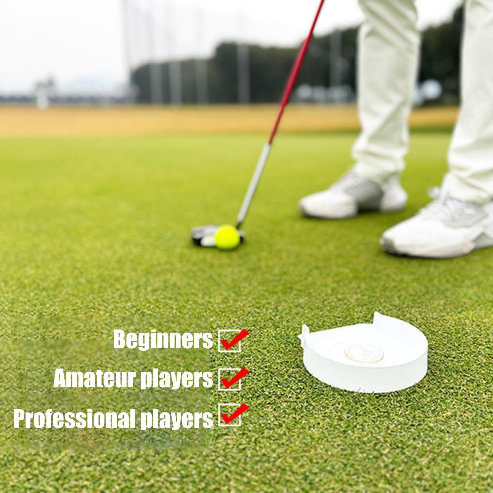 Golf Hole Putting Cup - Entrenador De Tazas Para Putter En Todas Las Direcciones | Ayudas De Entrenamiento, Para La Práctica De Putting Green En Interior Y Al Aire Libre, Adultos Y Niños, Regreso De