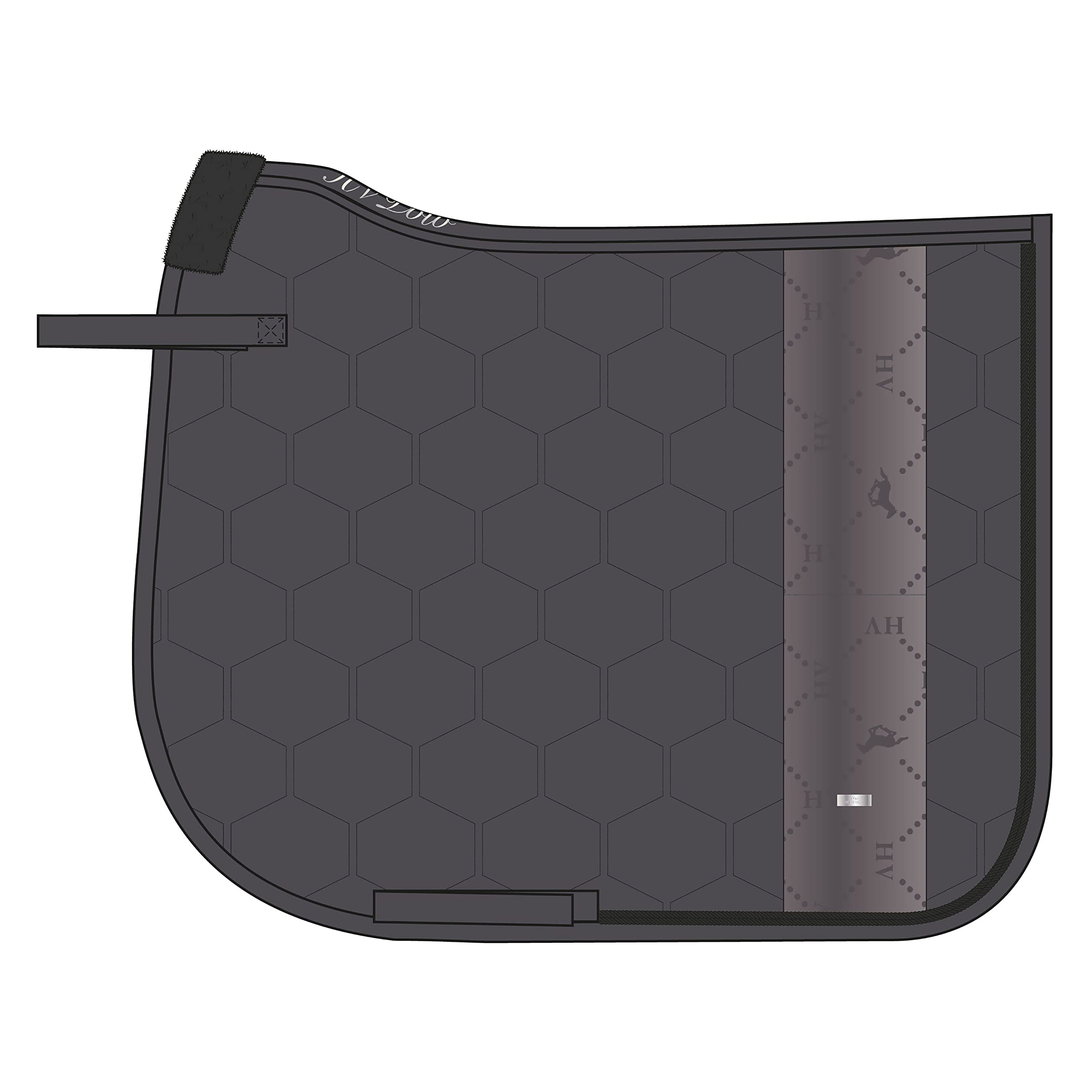 Tapis de selle HV Polo protégeant le dos du cheval de dressage DR - 2