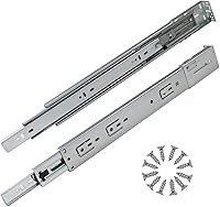 Vista 15 de Gobrico Diapositivas de cajón de rodamiento de bolas de cierre suave de 18 pulgadas con soportes, montaje lateral, extensión completa, correderas