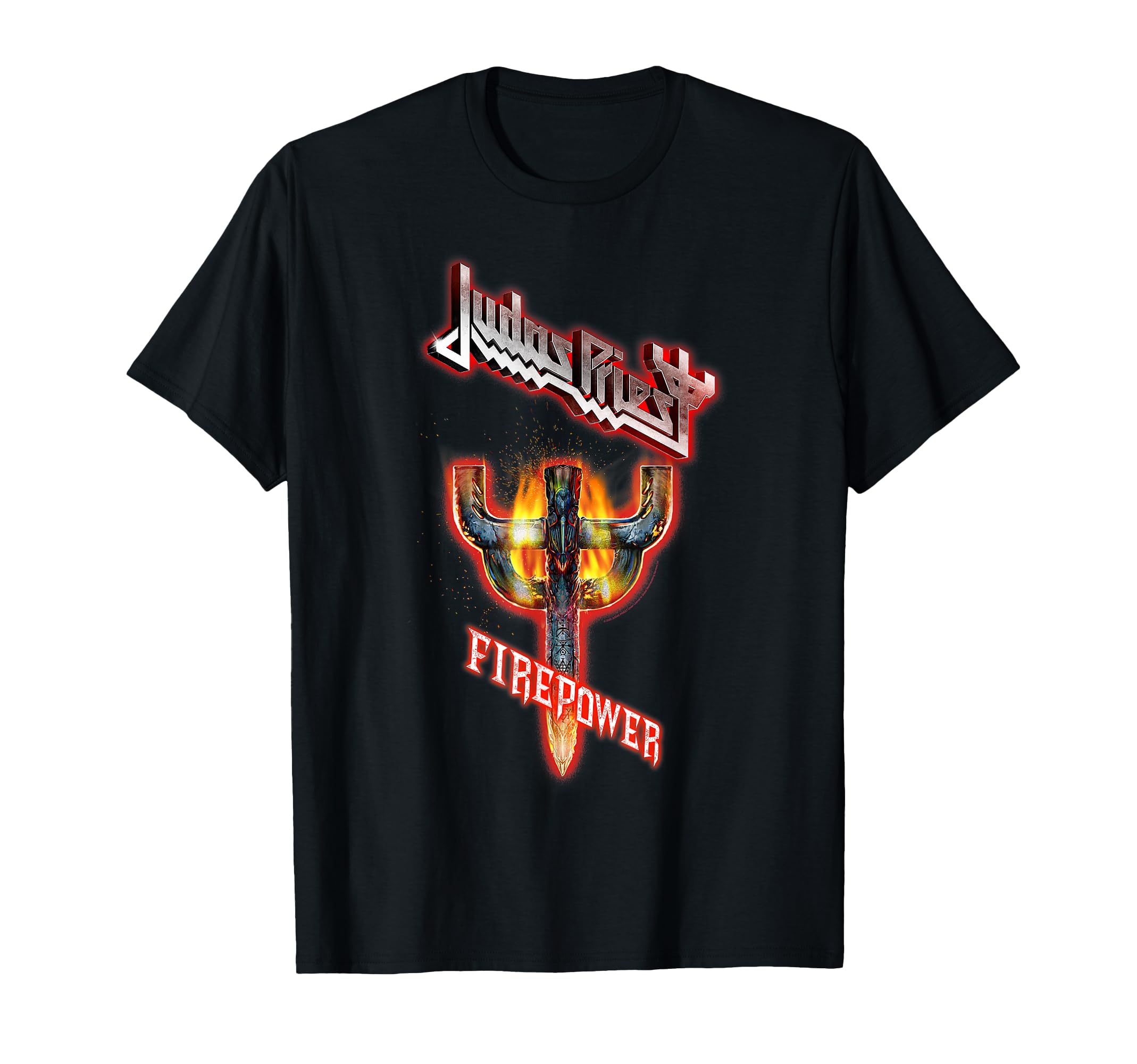 Judas Priest Firepower Album Logo T-Shirt - Official Men's Black Tee, Size XL, Band Merchandise - View #6