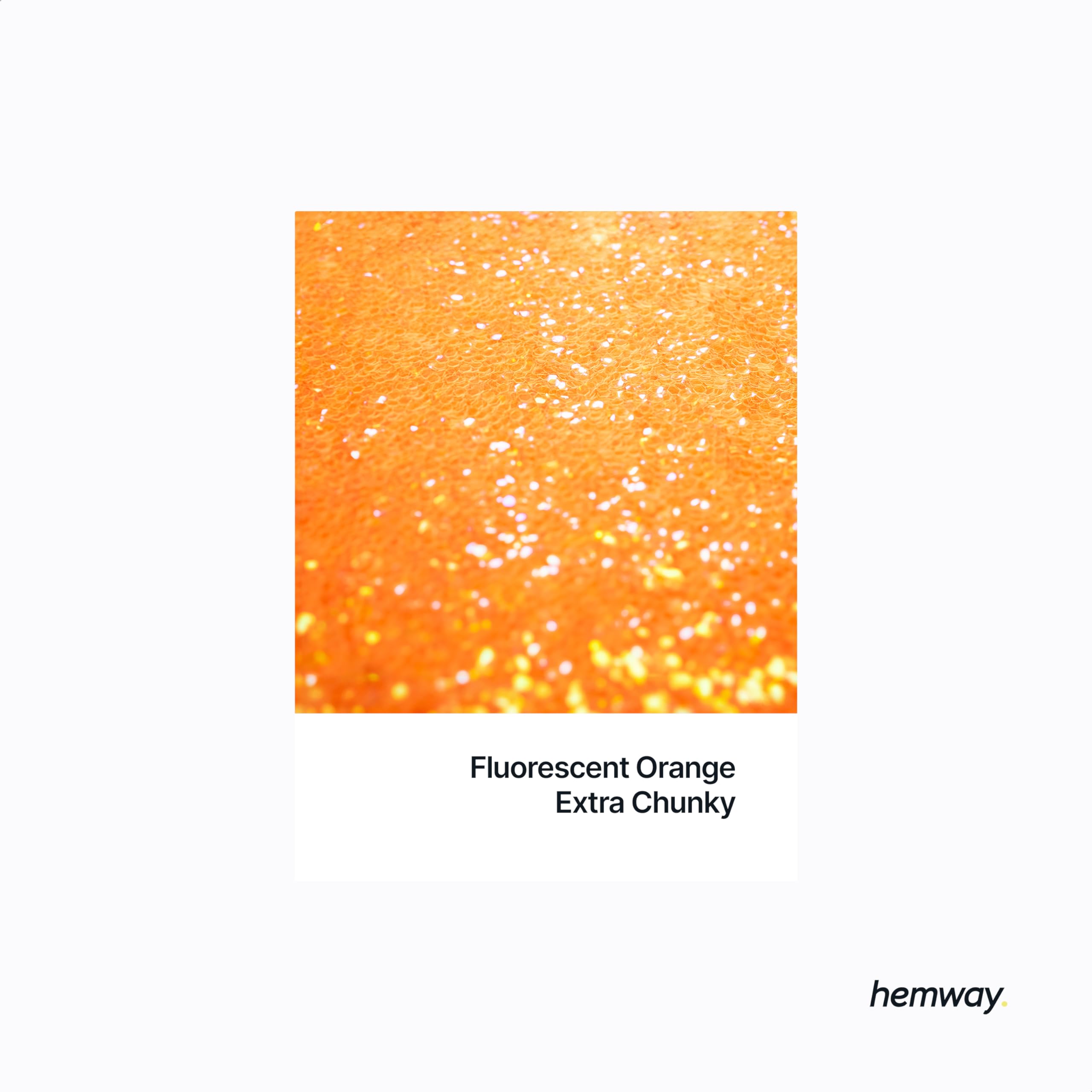 Hemway Glitter Shaker Fluorescent Orange 130g x2 Pack Extra Chunky, Craft Glitter Shakers for Resin & Epoxy Crafts - Image 2