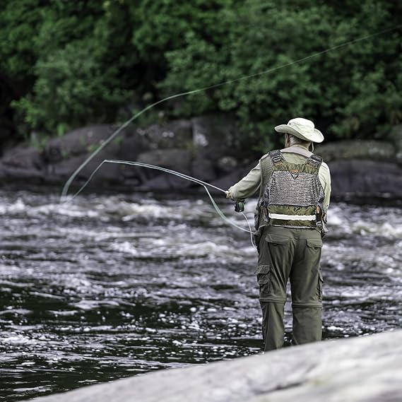 Versatile Multi-Pocket Fishing Vest with Detachable Backpack - Breathable, Boat Fly Fishing - Fits Most 90-180 lbs