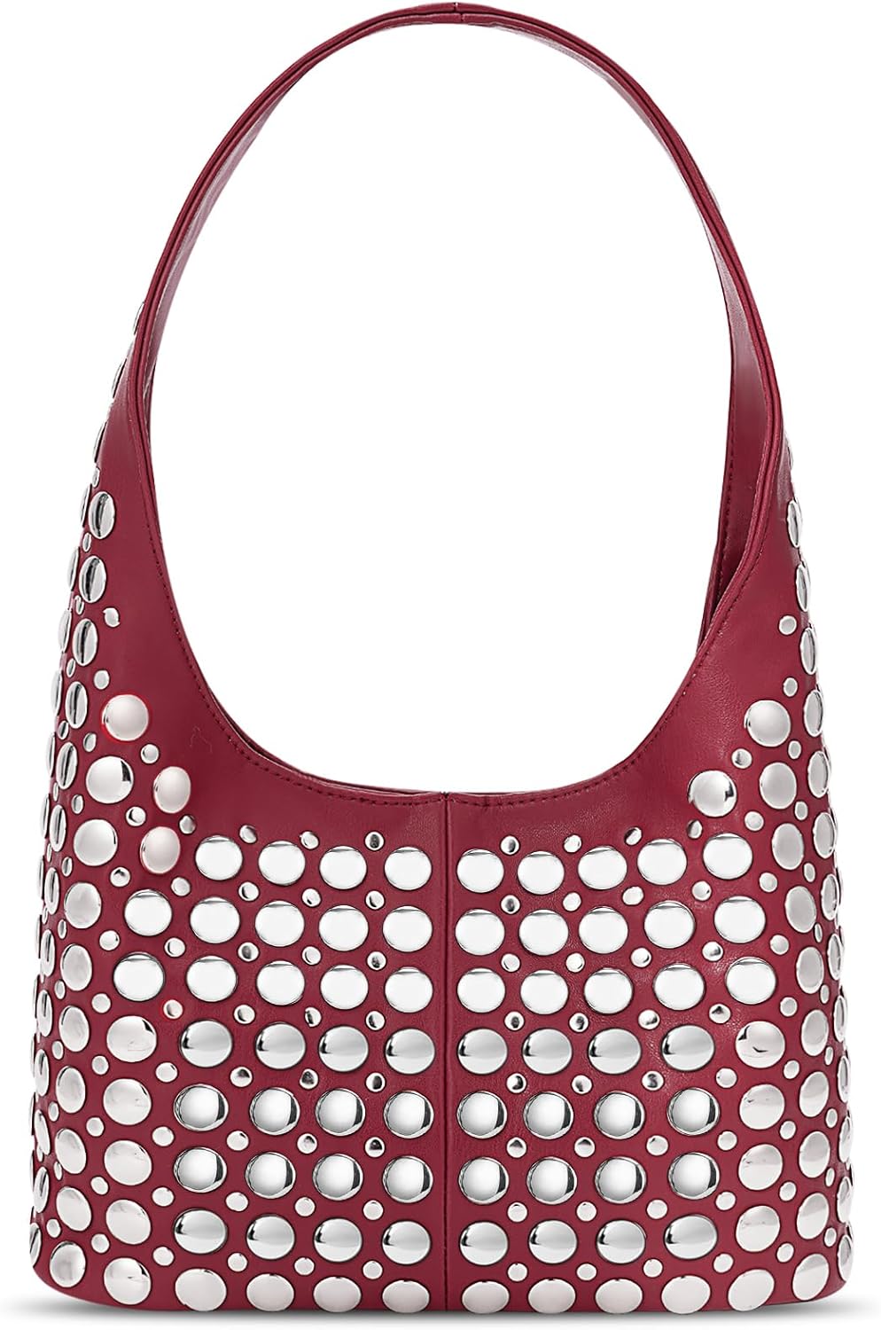 YFGBCX Vegan Leather Tote Bag Studded Purses for Women Y2K Purse Fall Hobo Bag Portuguese Stud Shoulder Handbag | Vegan Leather, Studded, Y2K Purse, Fall, Portuguese Stud, Shoulder