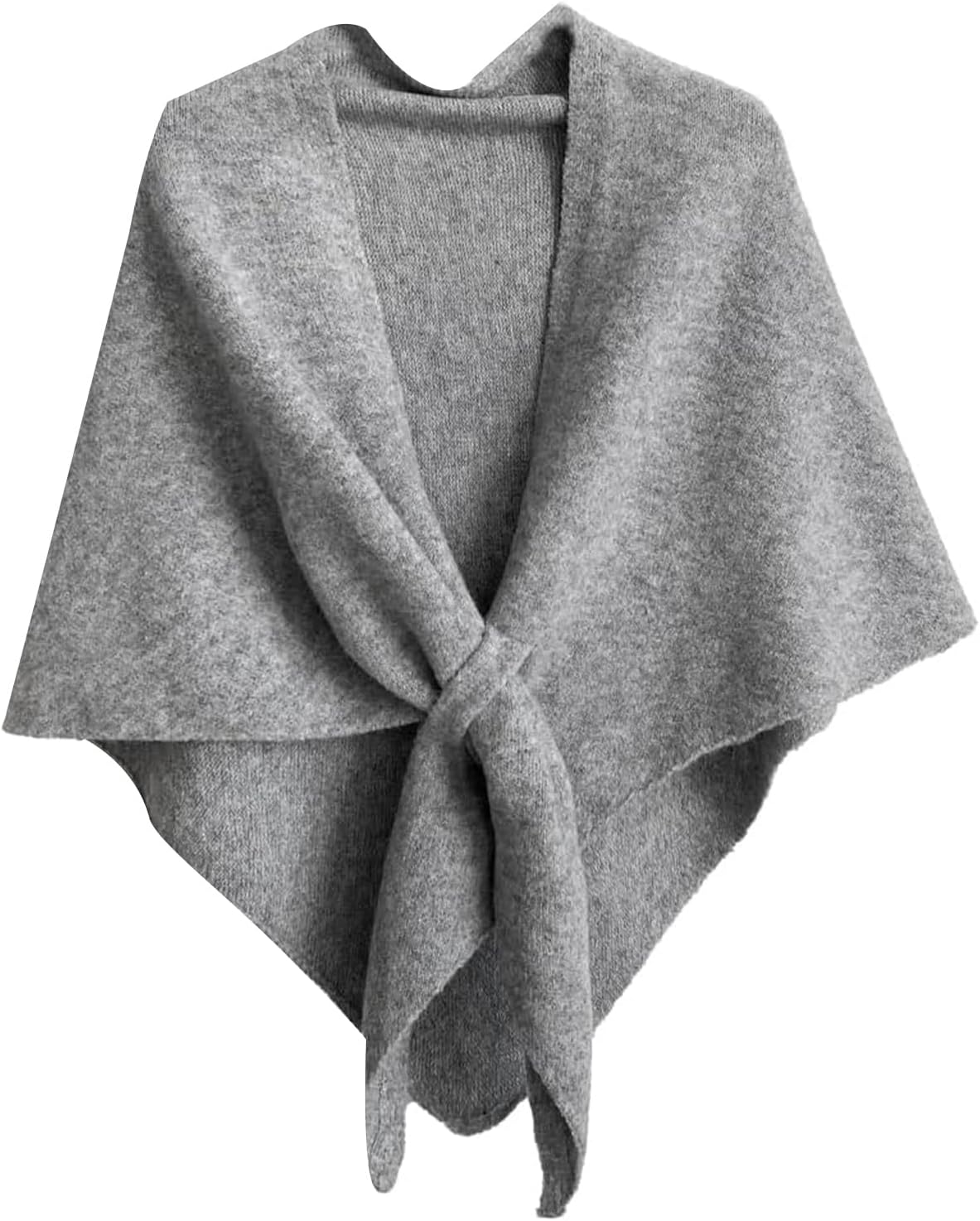 Moss Rose Womens Knitted Shawl Wrap Winter Wool Cashmere Warm Scarf Cardigan Cape Shoulder Top Sweater - Image 2