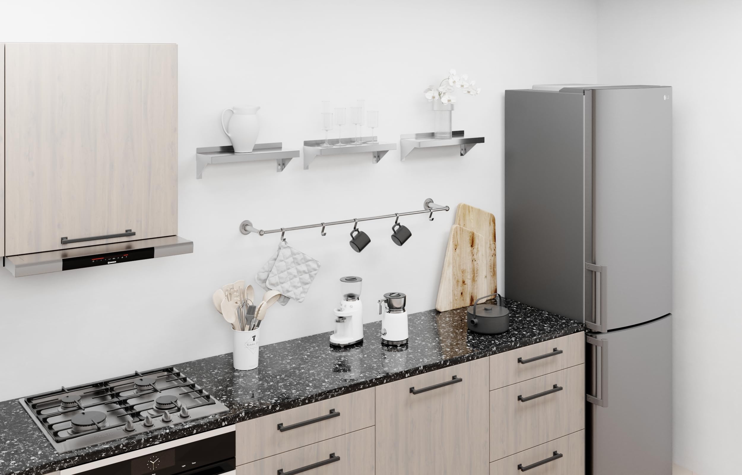 Amazon.com: AmGood Stainless Steel Wall Shelf | Appliance