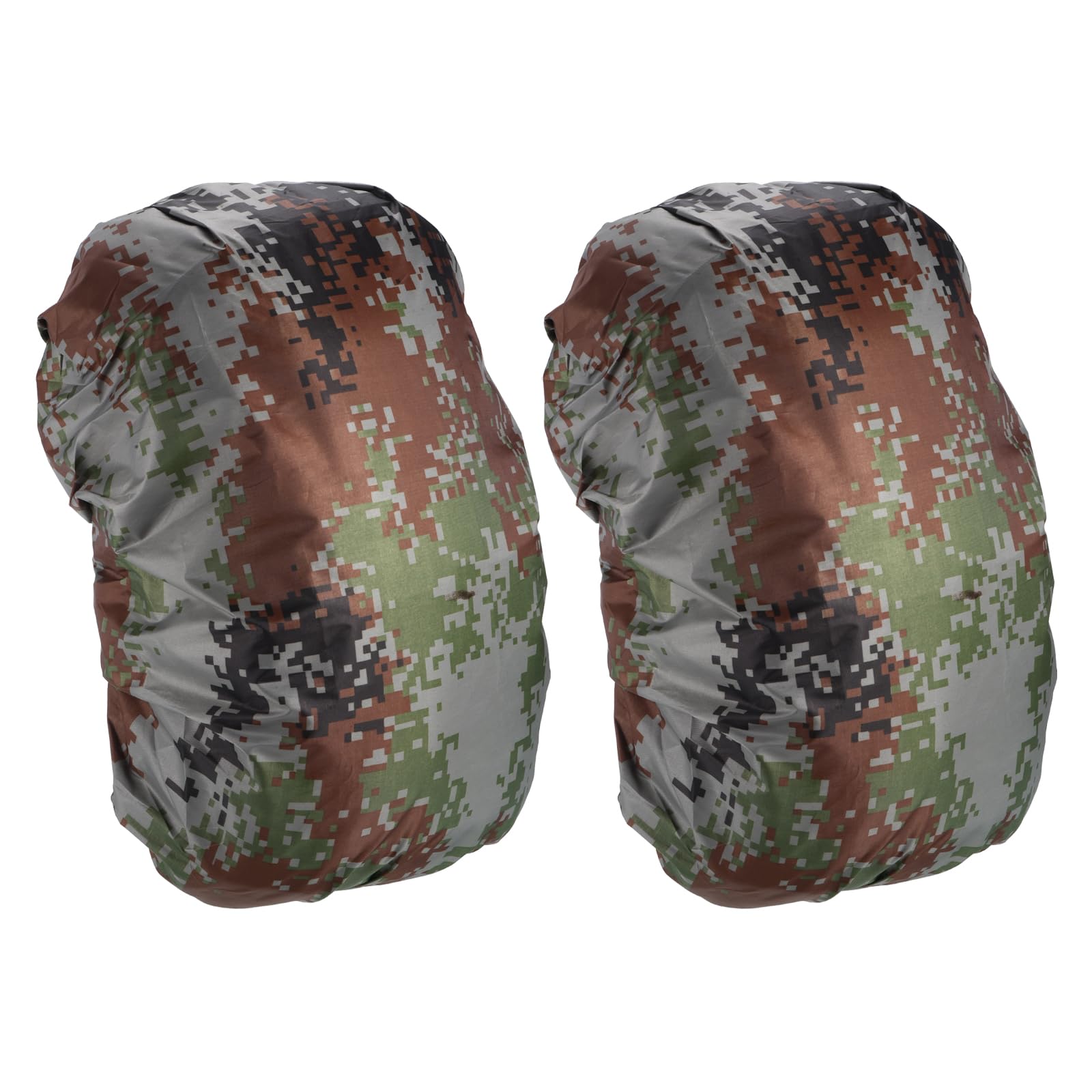 M METERXITY 2 Pack Backpack Rain Cover - Waterproof Lightweight Cover, Apply to Cycling/Hiking/Mountain Climbing (8-15L, XS, Digital Camo)