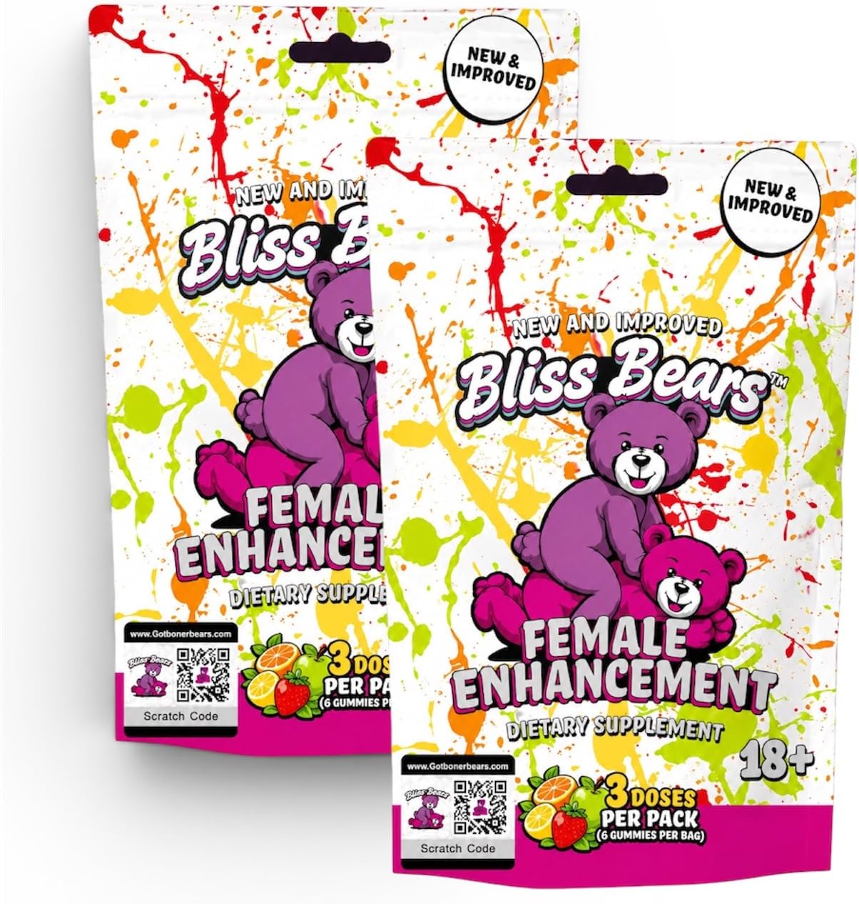 Bliss Bears Female Gummies (Pack of 2)